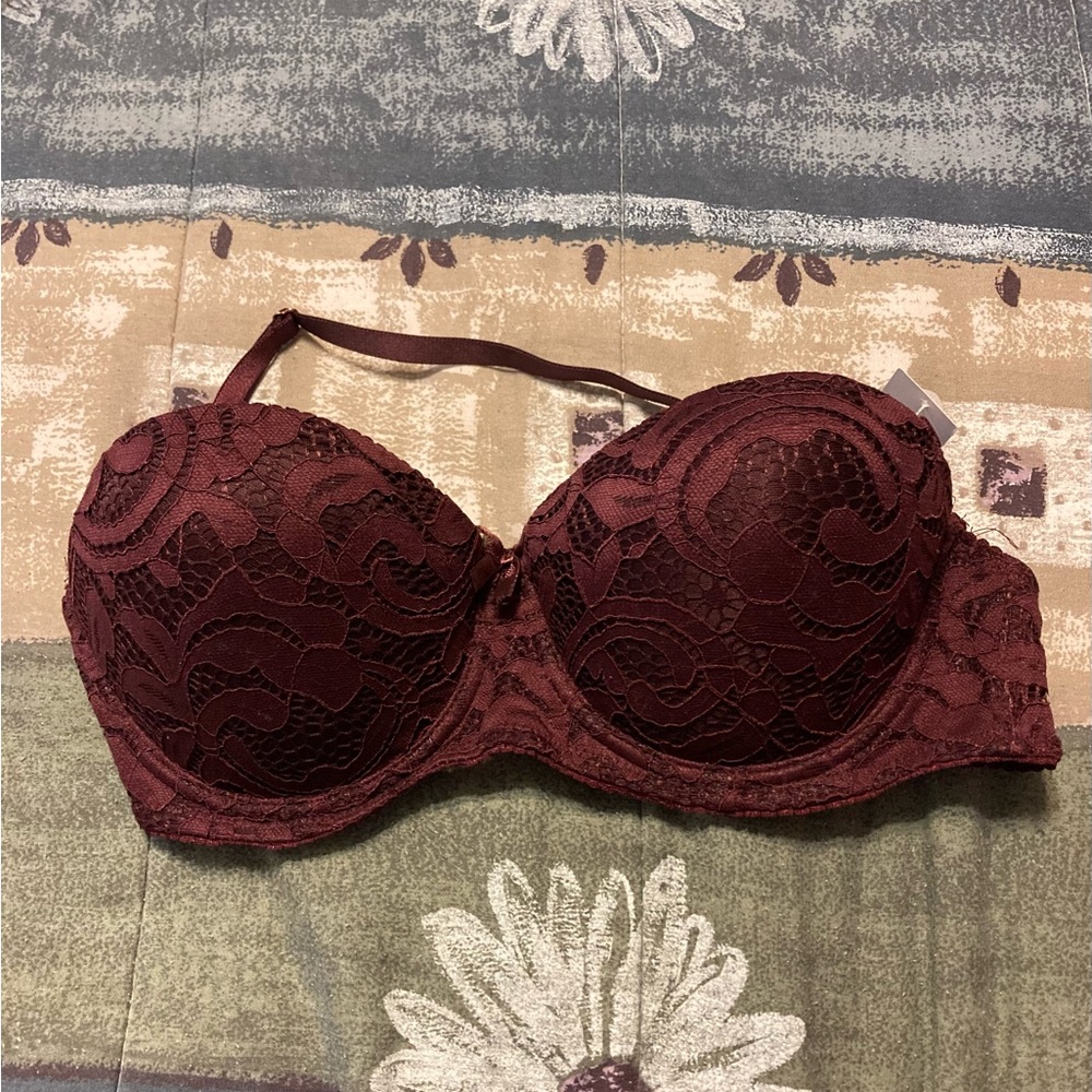 New Marilyn Monroe Convertible Bra padded underwire lace 34C with only one strap